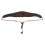 Breathable Microfiber Leather Saxophone Neck Strap with Metal Hook Brown 16