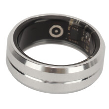 Silver Smart Ring IP68 Waterproof Pedometer Sleep Tracker No.12