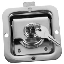 HeavyDuty Stainless Steel RV Door Lock with Keys, Trailer Latch Flush Mount Secure Lock Replacement