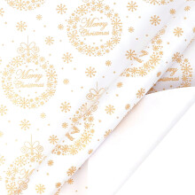 Christmas Wrapping Paper, Metallic Foil Shine Paper for Holiday Gift Wrap Party Decor 118x17 in