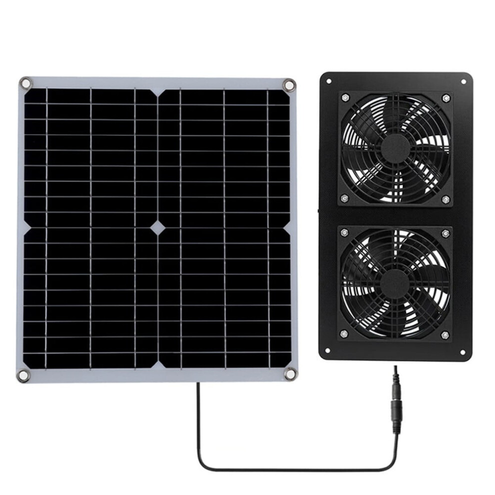 30W Outdoor Solar Exhaust Fan 12V Waterproof Solar Panel Air Extractor Fan For Dog Chicken Coop Rv Greenhouse Fan Power Tools 9448483893893