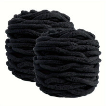 2 Pack 100g Chenille Yarn Balls – Soft, Thick & Fluffy Velvet Yarn for Crocheting, Knitting, Weaving, DIY Crafts