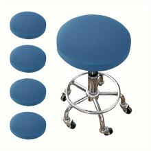 Round Bar Stool Seat Cover Washable Elastic Fit for 11-14