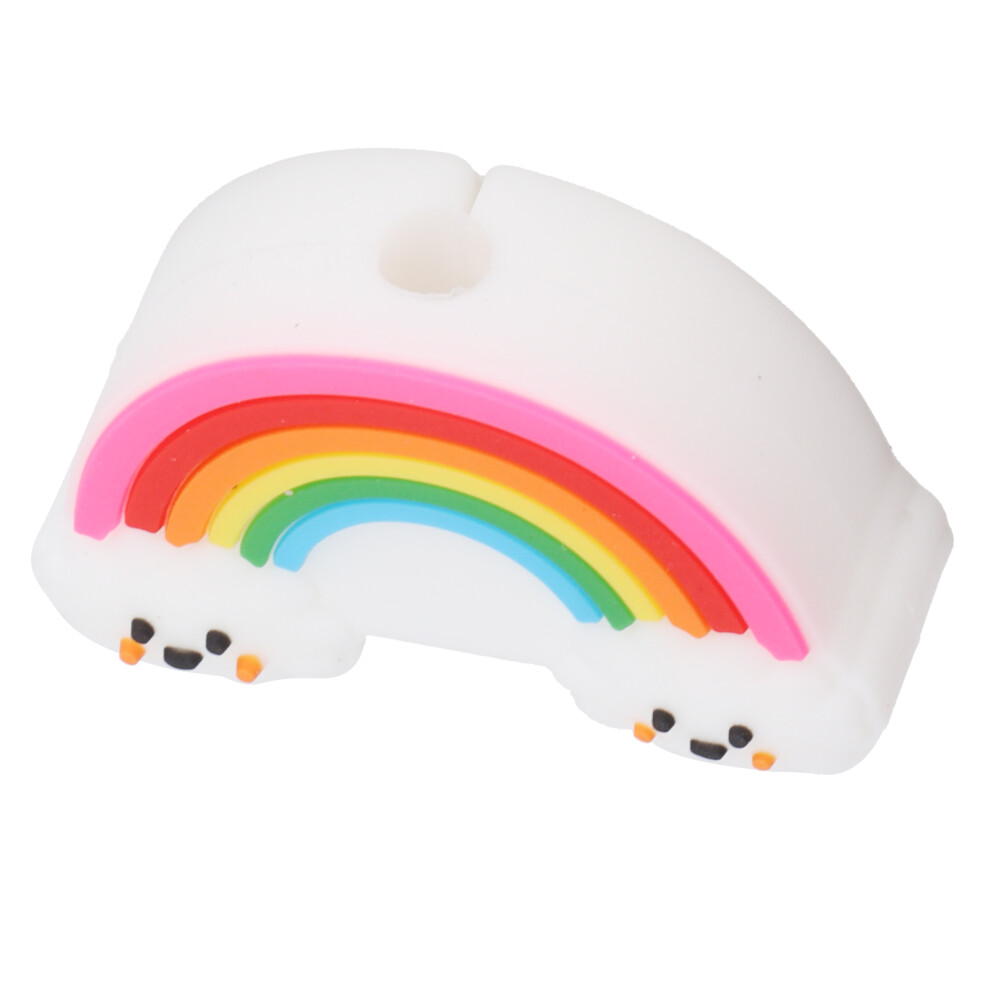 Rainbow Pvc Data Line Protectors For Cellphone And Tablet Cables 8451391358454