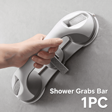Shower Grab Bar with Suction Cup – Non-Slip Flip Lock,