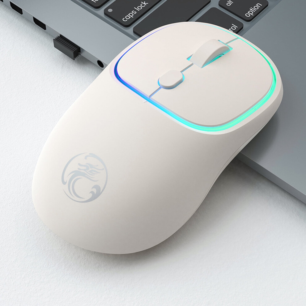 Wireless 2.4 Ghz Rechargeable Silent Led Mouse With Usb Receiver & Usb-C Adapter Â Compatible With Ipad, Mac, Pc 9448483896986
