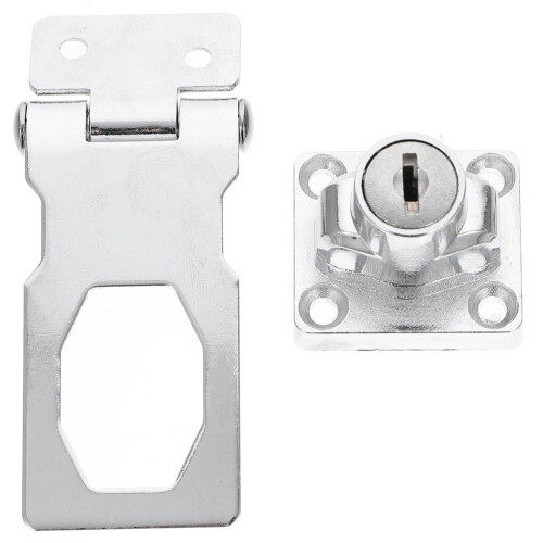 ROSENICE keyed locking hasp stainless steel 1 set