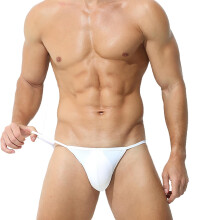Herenondergoed, laag uitgesneden stringbikini slips, driehoekige shorts, effen stretch, anti-schuur, zachte boxershorts, strings, onderbroeken XL