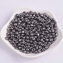 Tiny Round 1000/500/200pcs 2mm 3mm 4mm Glass Loose Spacer Beads lot for Jewelry-2mm(1000pcs)-Gray