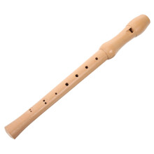 Soprano Recorder for Professional Players 1Set Wooden Color 8 Hole Design 32.9x1.2x1.2in