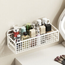 Stainless Steel Bathroom Rack, Wall Mounted Storage Holder, Kitchen Organizer Basket, Multifunctional Sundries Container