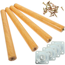 Wooden Table Legs for Home Use Durable and Smooth Furniture Replacement Parts Assorted Color
