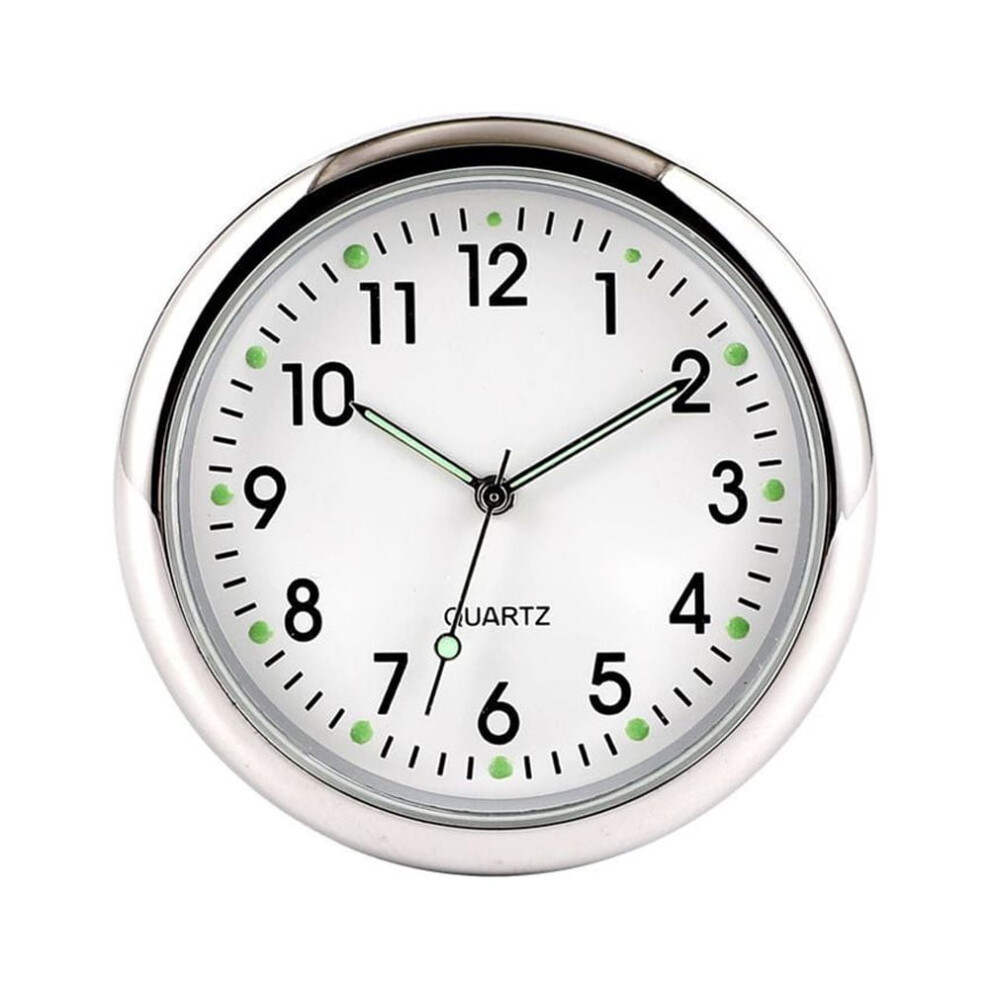 Jingt Luminous Car Dashboard Air Vent Stick-On Time Clock Quartz Analog Watch Gauge Black/Silver 9448483949385