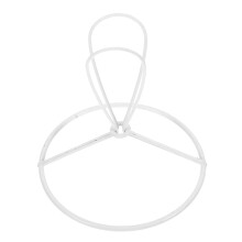 DIY Chandelier Lampshade Frame for Ceiling Light Fixtures Metal Wire Lamp Shade Ring Lampshade Making Supply for Table Lights White 90 MM