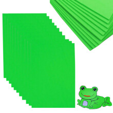 20pcs EVA Foam Sheets 210x297mm, 2mm Thick, Bright Green – Craft, Classroom & DIY Projects, Back to School Supplies