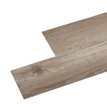 Pack of 36 Light Oak Wood Grain Sticky Vinyl Flooring