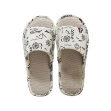 Pantuflas de invierno para interiores, zapatos cálidos de lino a cuadros para el hogar, sandalias antideslizantes