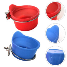 Stainless Steel Bird Feeding Cup Set 2 Pieces