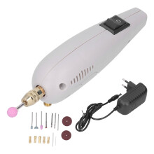 18 teiliges Mini Elektroschleifer Set mit Miniatur Elektrobohrer und Gravierstift für Glas und KeramikP‑500‑1A
