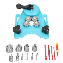 16 teiliges Diamantbohrer Lochsägen Set (6–50 mm) für Fliesen und Holz, hellblau