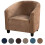 Housse de fauteuil en velours extensible 8