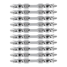 10Pcs Cross Screwdriver Bits Strong Magnetic Non Slip 2 Ended K5 Alloy Steel for Impact Drill