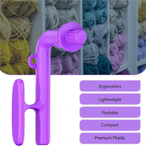 Crochet Hook Handle, Hand-Knitting Sewing Accessory, Sewing Needle Tool, Crochet Hook Assistant for Beginners. 2