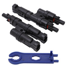 Stück Solar Abzweigverbinder, 1 auf 2 Stecker/Buchse, wasserdicht, Solar T Verbinder, 1500 V DC, 50 A