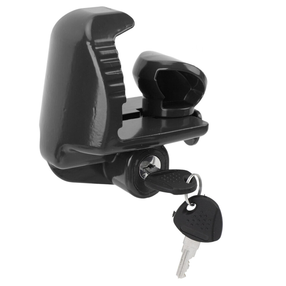 Security Trailer Hitch Lock, Universal Fit Coupler Lock For Rv Boat Utility Trailer, Black 9073542770589