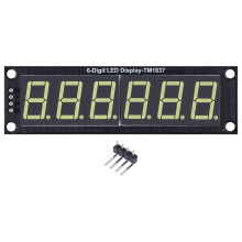 LED Digitalanzeigemodul, 6 stellig, 7 Segment, Dezimalanzeige, weißes Licht