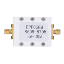 Bandpassfilter FM Rundfunk SMA K Schnittstelle 850–870 MHz Elektronisches Bauteil BPF868M mit Gehäuse