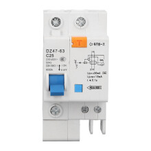 1P+N 25A AC Leistungsschalter mit Fehlerstromschutzschalter 230V 400V DZ47LE‑63 C25