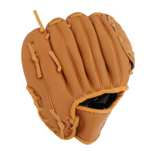 Baseball Glove 10.5 Inch Soft PU Leather Fielding Mitt for Youth & Adults Brown