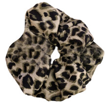 Stylish Scrunchies Leopards Print Hair Ties Comfortable Elastic Bands Styling Hair Accessories for Women and Girls
