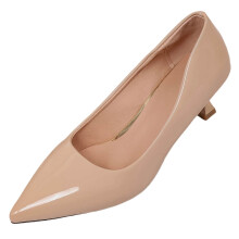 Beige Damen-Pumps mit spitzer Zehenpartie, klassische elegante Schuhe für Damen, ideal für Freizeit, Büro und Party, 1 Stück, Größe 39 (EU)