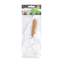 Reusable Thai-Style Coffee Filter with 3.93" Handle, Cloth Tea Filter, Pour Over Dripper (White, 8.26x3.93x10.23")