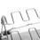 Edelstahl-Hähnchenflügelhalter mit Backform und Grill, Silber 9