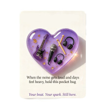 Heart-Shaped Pocket Hug Card – Wooden Encouragement Gift