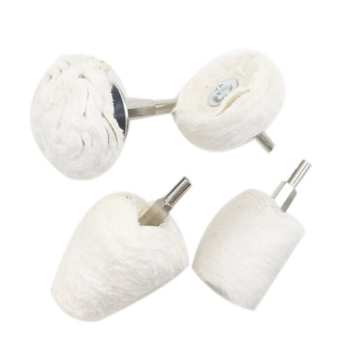 Cloth Cone Polishing Wheel with Handle 4 pcs