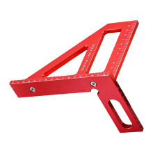Équerre triangulaire en aluminium, outil de mesure à 45 et 90 pour un positionnement et un marquage précis dans les projets d'ingénierie