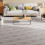 Pack of 36 White Strip Pattern Sticky Vinyl Flooring 6