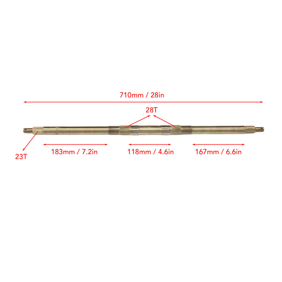 Enhanced Rear Axle Kit 710Mm 7444352097067