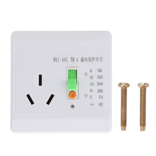 Leakage Protector Receptacle Stable 16A Household Circuit Leakage Protector Switch for Air Condition