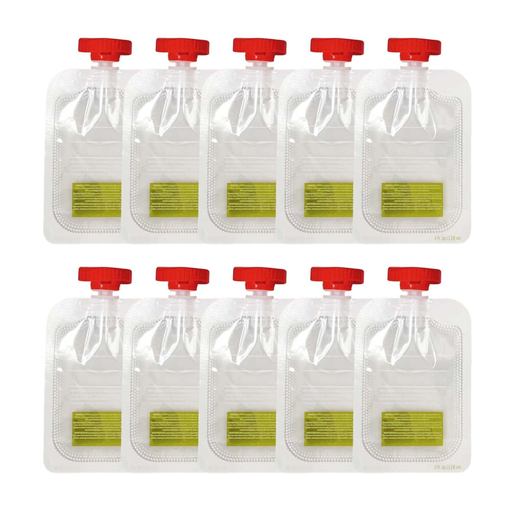 10pcs Baby Food Pouch Filling Station Dispenser Homemade Puree Maker Juice Storage Containers for Toddlers
