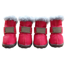 Small Puppy Snow Boots Waterproof Warm Booties 4PCS