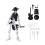Movable Skeleton Doll Toy with 4 Weapons 1