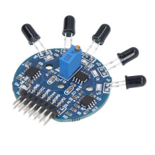 Module de dtection de flamme  5 voies pour extincteur avec indicateur et sortie numrique/analogique