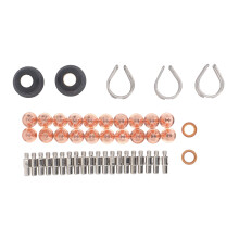 47 Pcs Plasma Cutter Torch Accessory Kit, Brass & Steel, 0.8mm Tip