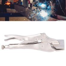 10-Inch Steel Flat Locking Pliers for Connecting Welding Parts