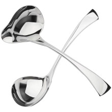 2Pcs Small Gravy Ladle, Sauce Ladle, Sauce Ladle with Pouring Spout, Stainless Steel  Ladle, Dishwasher Safe